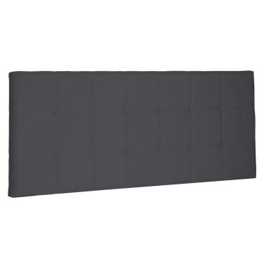 Imagem de Cabeceira Painel Estofada Cama Box Casal King Verona 195cm Suede Cinza - Desk Design