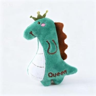 Imagem de Brinquedo interativo para gatos de pelúcia gatinhos em forma de dinossauro, brinquedo verde para mastigar erva de gato brinquedo de dinossauro interno para gatos (4,7) polegadas - 1 peça 016