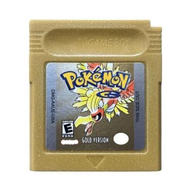 Imagem de Cartucho GBC Da Série Pokémon Vermelho Azul Cristal Dourado Prata Amar