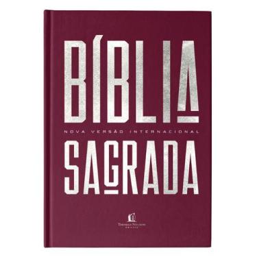 Imagem de Livro - Bíblia NVI Econômica, Capa dura vinho, Pedra Angular