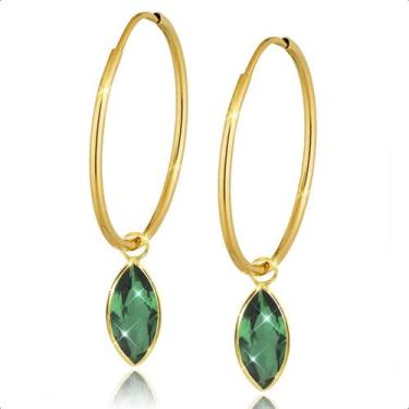 Imagem de Pingentes para Brincos em Ouro 18k - Sofistgold Joias, Verde esmeralda