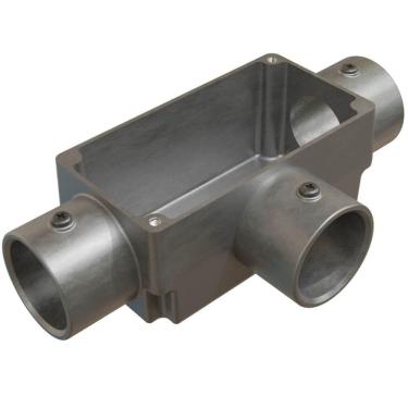 Imagem de Caixa de Derivação Fixa Conduletzel Sem Pintura Tipo T de 1 Sem Tampa E012070046 Wetzel Caixa De