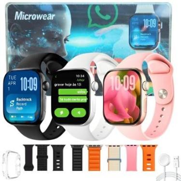 Imagem de Relogio Inteligente W11G Lançamento Microwear Series 11 Android iOS 4 Pulseiras Notificações-Unissex