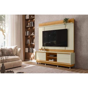 Imagem de Rack com Painel Siena para TV de até 75 polegadas (Com Rodízio) - Cumaru Opala - Madetec