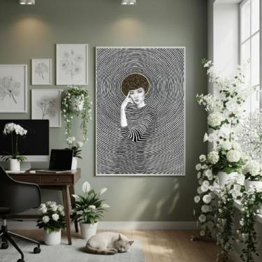 Imagem de Quadro Decor Labirinto De Ottavia 70X50Cm Mold Preta - Quadros On-Line