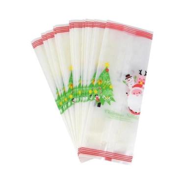 Imagem de 25 Sacolas De Doces De Natal Do Papai Noel, Embalagens Para Biscoitos 