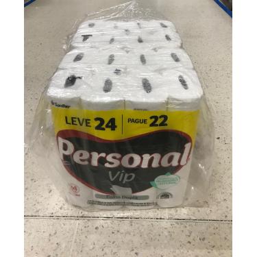 Imagem de PAPEL HIGIENICO PERSONAL VIP FOLHA DUPLA 30M 24 ROLOS NEUTRO SANTHER