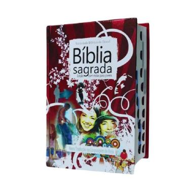 Imagem de Bíblia sagrada  edição com notas para jovens  ntlh  capa dura vinho  í