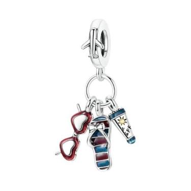 Imagem de Berloques De Prata 925 Com Formato De Golfinho, Caranguejo, Barco E Pr