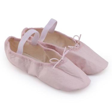 Imagem de Sapatilha Adulto Meia-Ponta Sintética forro TNT Só Dança, Rosa, 33