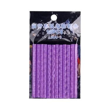 Imagem de Adesivos Refletivos Para Raios De Roda De Bicicleta 12 Peças 7,5cm Kit