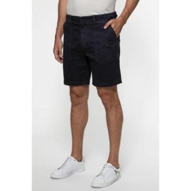 Imagem de Bermuda Sarja Espinha de Peixe Azul Escuro-Masculino