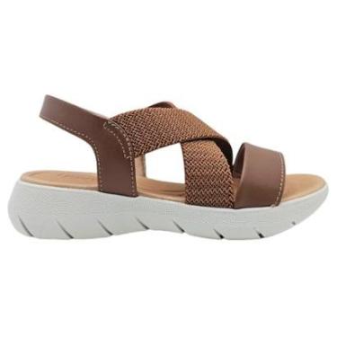 Imagem de Sandália Usaflex Plataforma Elástica Ajustável Conforto-Feminino