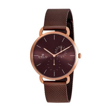 Imagem de Relógio Oslo Masculino Ref: Omtssmvd0003 N1nx Slim Mesh Bicolor