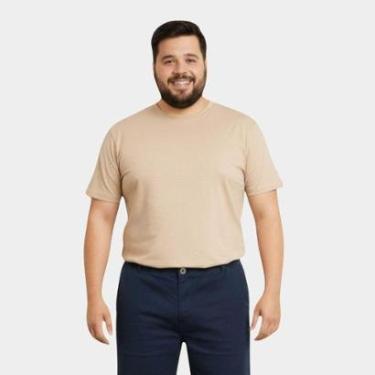 Imagem de Camiseta Masculina Plus Size 100% Algodão Tamanho Grande Especial Medson-Masculino