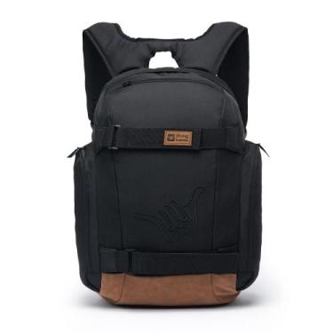 Imagem de Mochila Esportiva Reforçada Impermeável Viagem Faculdade Cor Preto Des