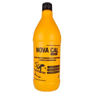 Imagem de Cal Liquida 1 Litro Reboco Aditivo Plastificante