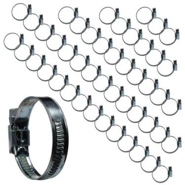 Imagem de KIT 50 Abraçadeira 25X38mm aço zincado mangueira de jardim - Lumaflex