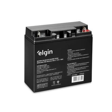 Imagem de Bateria Selada De Chumbo Vrla 12v 18ah, Terminal L1 - ELGIN
