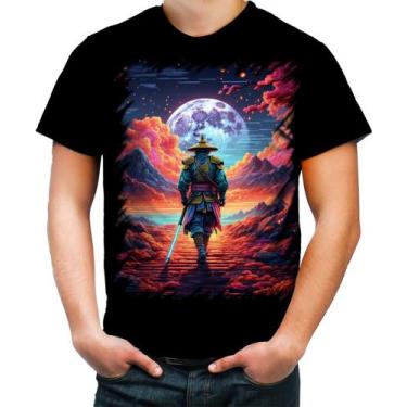 Imagem de Camiseta Colorida Samurai Ronin Sunset Sem Mestre 6 - Kasubeck Store®,