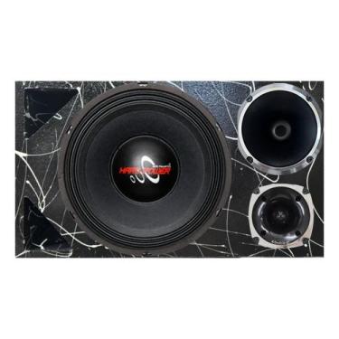 Imagem de Caixa trio duto triângulo alto falante hard power hp750 corneta 1425 p
