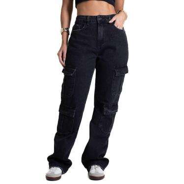 Imagem de Calça Jeans Sawary Reta - 281858 - Preto 38-Feminino