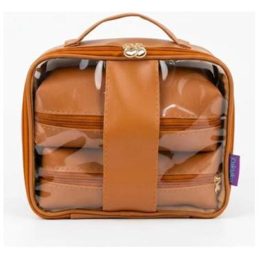 Imagem de Kit Necessaire De Mala Feminina Porta Maquiagem Dia A Dia - Pikuka, Ma