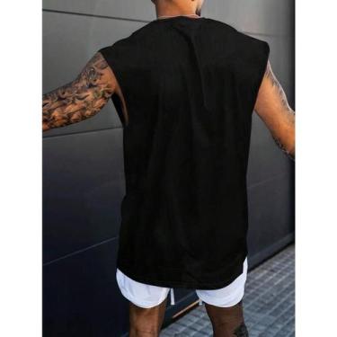 Imagem de Camiseta Oversized Regata Machao - Envio Imediato - NoBrand, Preto, GG