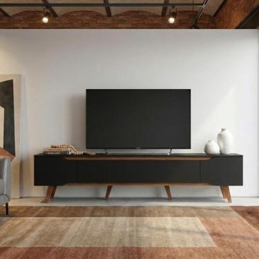 Imagem de Rack Retrô Shop 2,18m para TV 70"  Moderno, Aconchegante e de Alta Qua