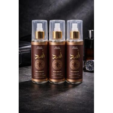 Imagem de 3 Body Splash Árabe Bourbon Masculi 200ml Bello Charme Forte