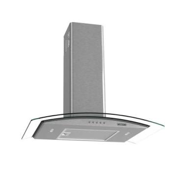 Imagem de Coifa Fogatti de Parede Clean Vidro Curvo Kromanox 70cm, Kromanox, 220