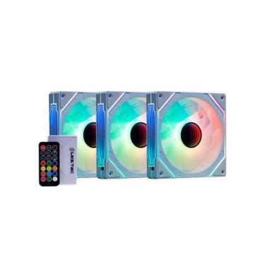 Imagem de Kit Fan Com 3 Unidades Liketec Enigma ARGB, 120mm, Com Controladora, B