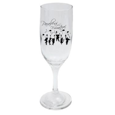 Imagem de Taça de Espumante de Vidro 190ml Parabéns Pela Formatura - Toque De Cl