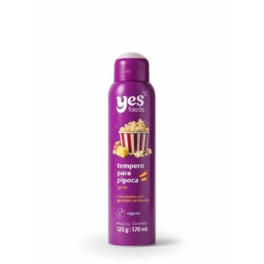Imagem de Tempero para Pipoca Spray Yes Foods Sabor Queijo 125g Vegano, Queijo