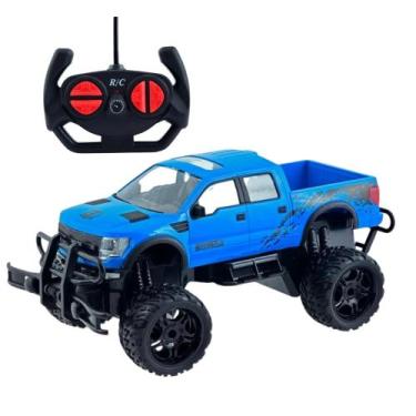 Imagem de Carro de Controle Remoto Pick Up Runaway Azul - Candide - 789750053570