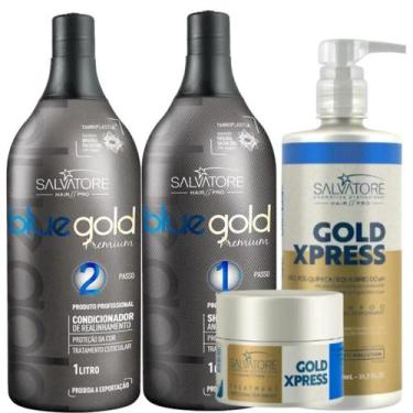 Imagem de Salvatore kit blue gold premium 2x1 litro kit gold xpress
