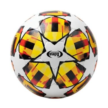 Imagem de Bola De Futebol Champions Tamanho 5 Amarelo/Laranja Idea