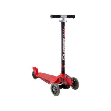 Imagem de Patinete Skatenet Max Red Led 1538 - Bandeirante, Vermelho e Preto, Ma