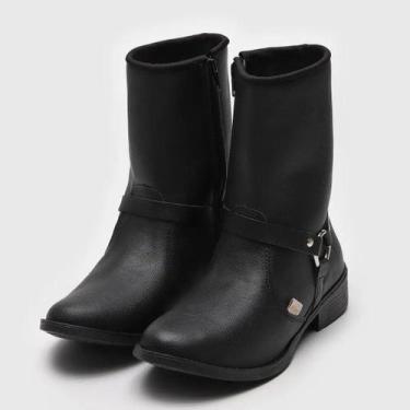 Imagem de Bota Feminina Kidy Montaria Infantil, Preto, 29