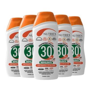 Imagem de Kit 5 Protetor Solar Fps 30 C/ Repelente 120ml Nutriex