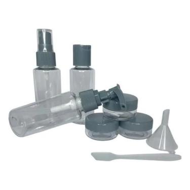 Imagem de Kit viagem 7pc frascos e necessair - ke home, Cinza