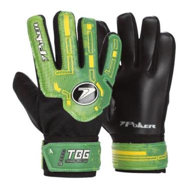 Imagem de Luva Goleiro Campo Poker Training Basic Junior -, Verde, Amarelo, 6