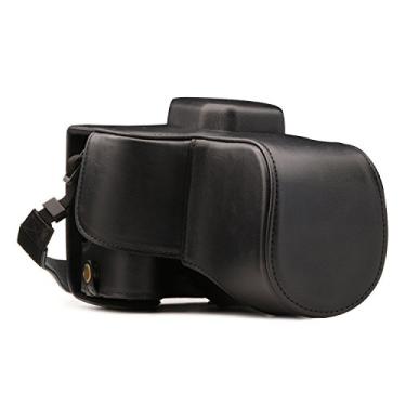 Imagem de MegaGear Ever Ready Capa de couro para câmera compatível com Canon EOS Rebel SL3, Kiss X10, Rebel SL2, Kiss X9 18-55 mm, Preto