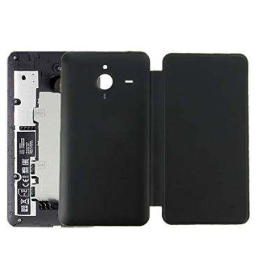 Imagem de DESHENG Peças sobressalentes nova capa de couro horizontal flip + capa traseira de plástico para Microsoft Lumia 640XL (preto) (cor: laranja)