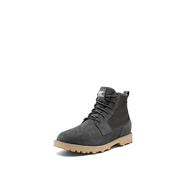 Imagem de SOREL Bota masculina Caribou Mod Chukka WP — Botas de chuva de camurça e nylon impermeáveis, Jet, bronze britânico, 8