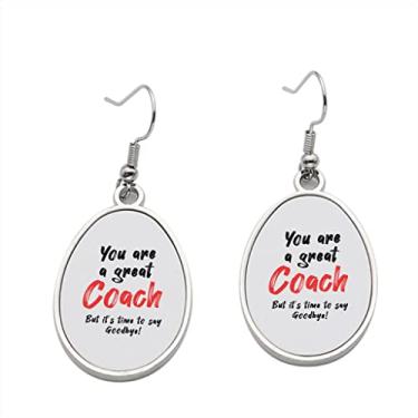Imagem de Brinco Coach Goodbye 01 – Brincos pendentes para meninas – Presente de festa de aniversário dos namorados