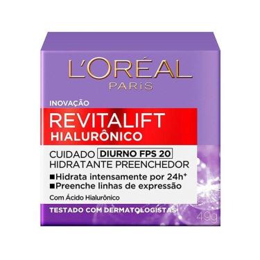 Imagem de Creme Facial Loreal Revitalifit Ácido Hialurônico Dia FPS20 49g
