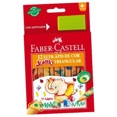 Imagem de Lápis De Cor 12 Cores Jumbo Triangular Faber Castell