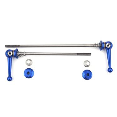 Imagem de Espeto de liberação rápida, 2 peças de liga de titânio ultraleve de liberação rápida, conjunto de peças de reparo de reposição (azul)