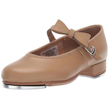 Imagem de Bloch Dance Sapato para meninas Merry Jane Tap, Brown Tan, 9 Narrow